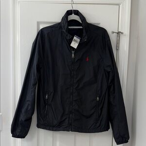 Men’s Polo Ralph Lauren Black Rain Jacket, New